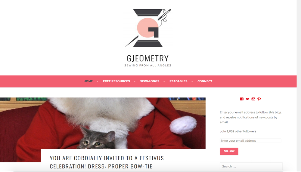 Gjeometry website screenshot